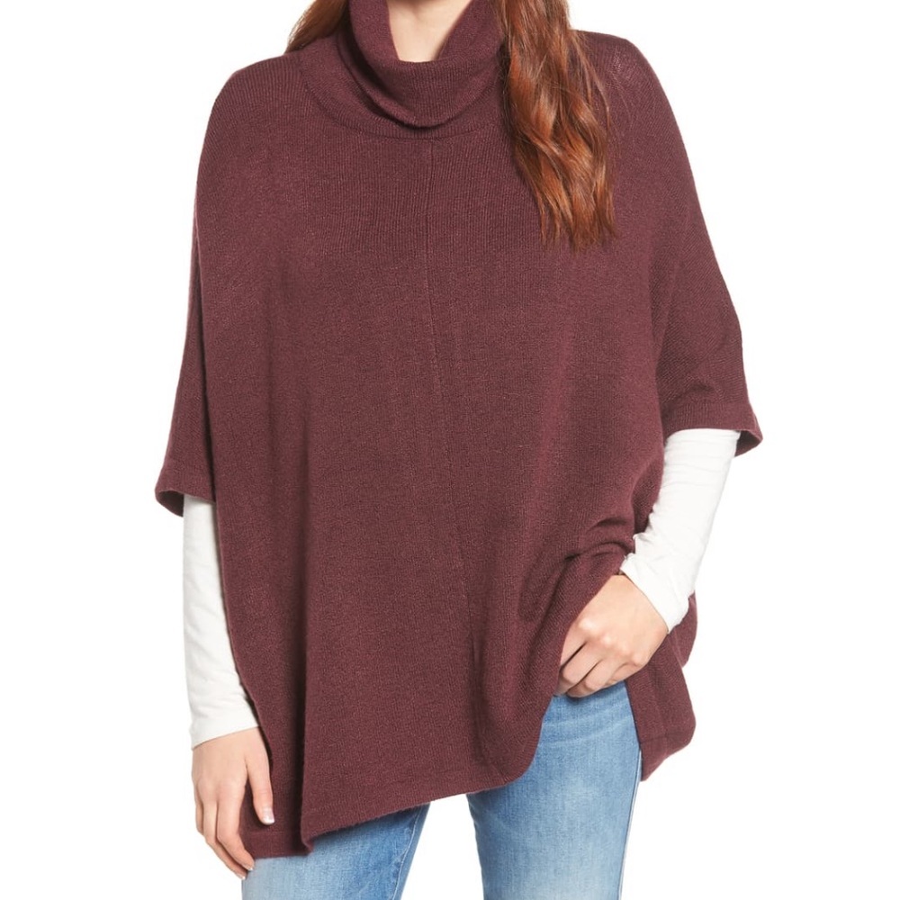 COWLNECK OVERSIZED PONCHO
